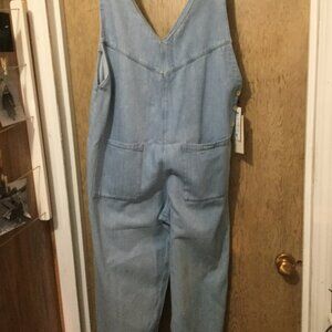 Mavi Light Blue Denim V-Back Jumpsuit